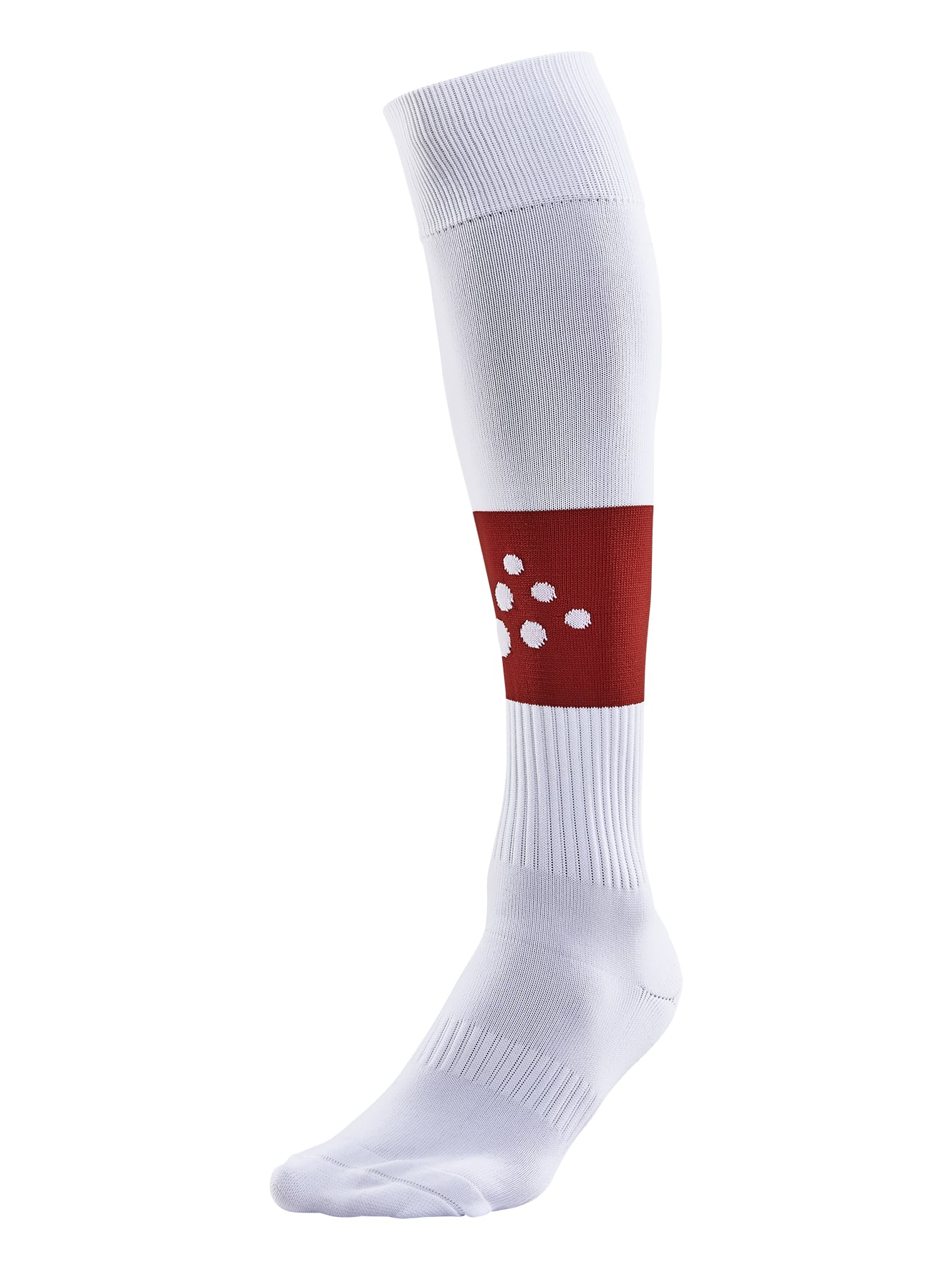 Billede af Craft - Squad Sock Contrast - White/Bright Red 34/36