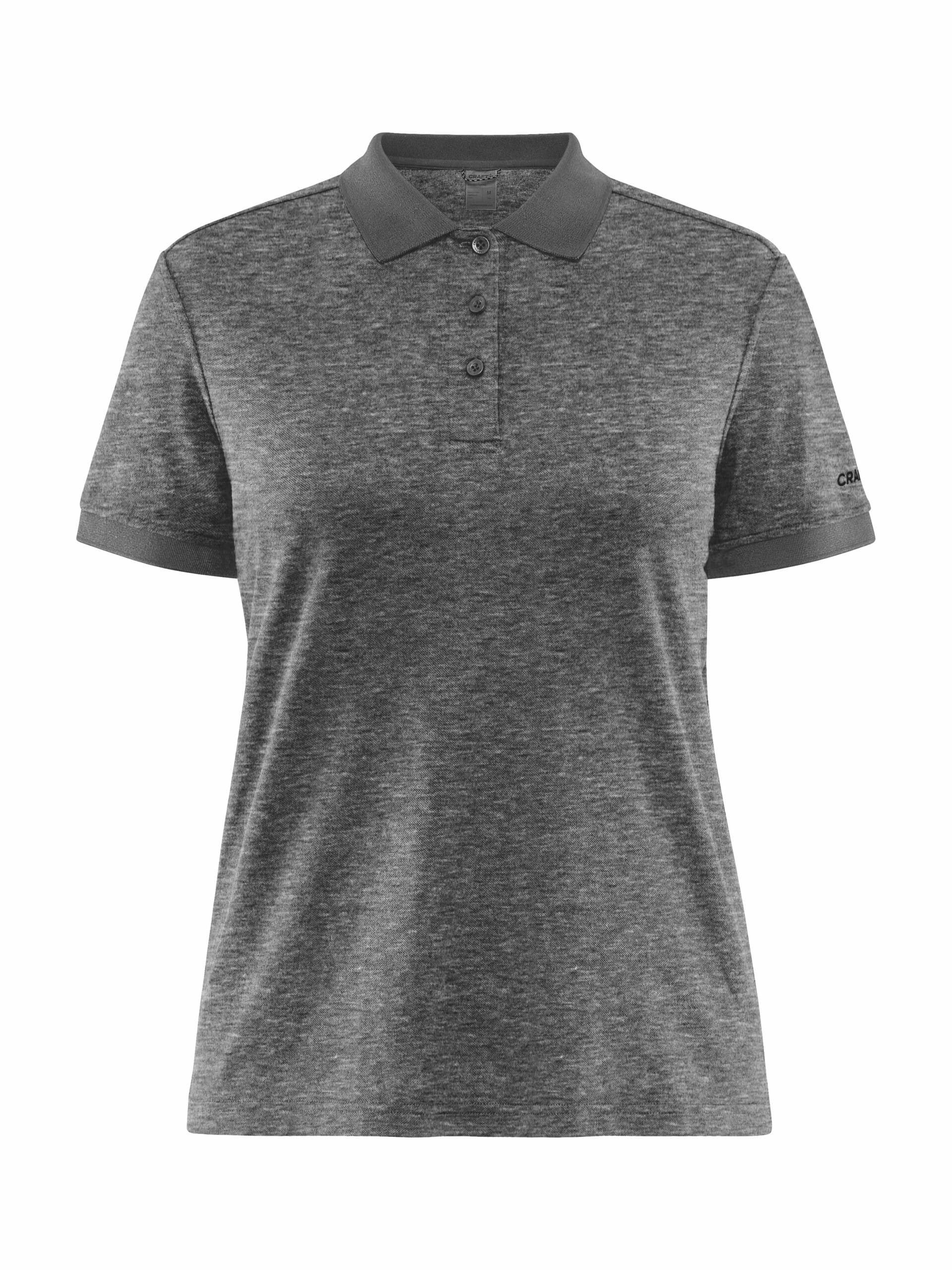 Billede af Craft - Core Blend Polo Shirt Kvinder - Dk Grey Melange XL