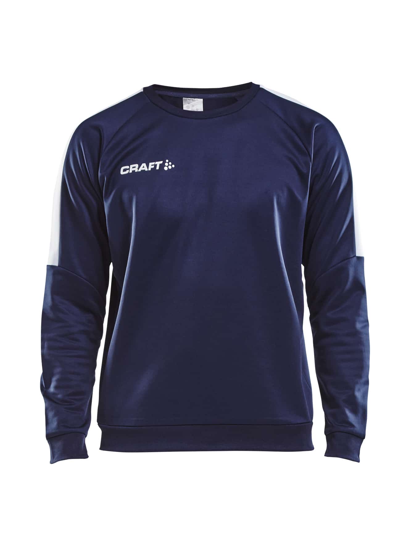Craft - Progress R-Neck Sweater Maend - Navy/White M