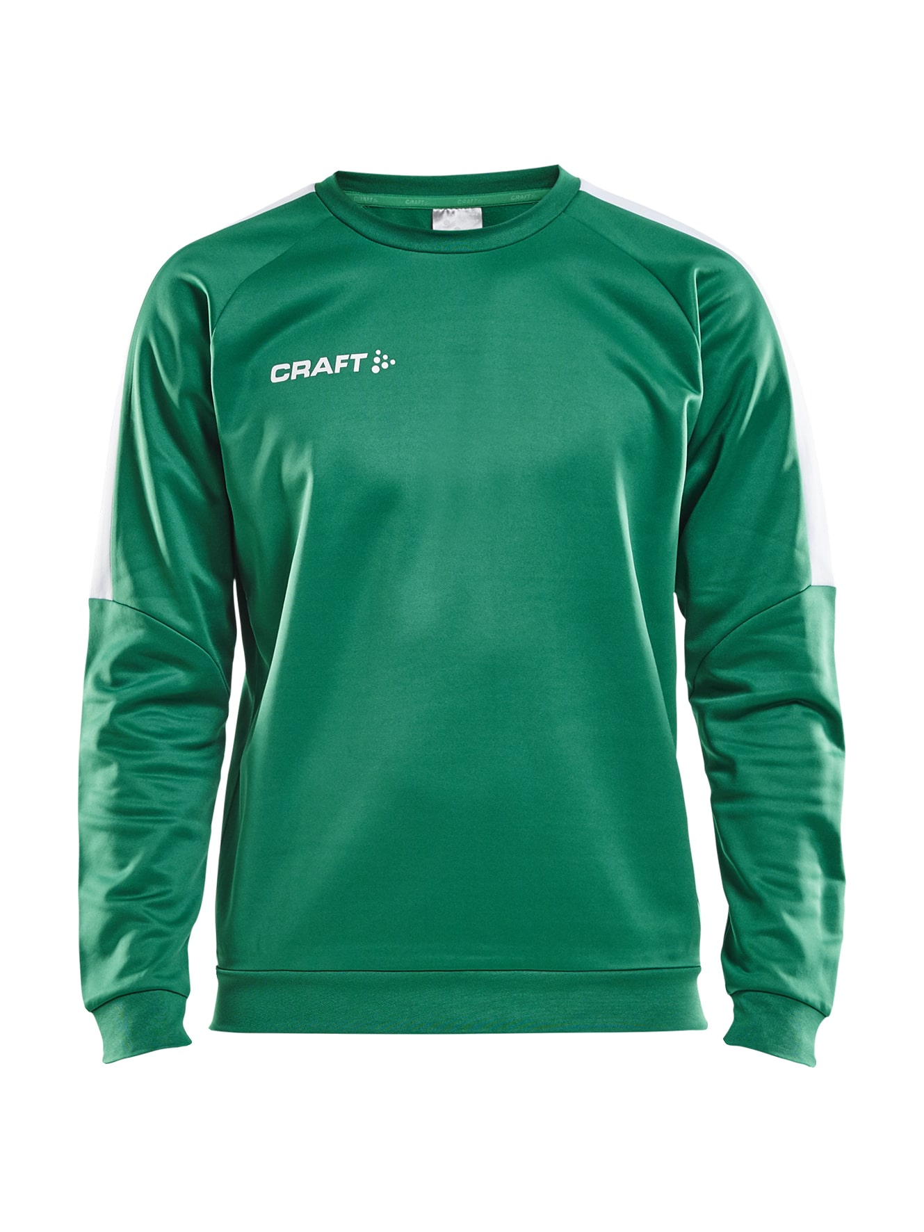 Craft - Progress R-Neck Sweater Maend - Team Green/White XS