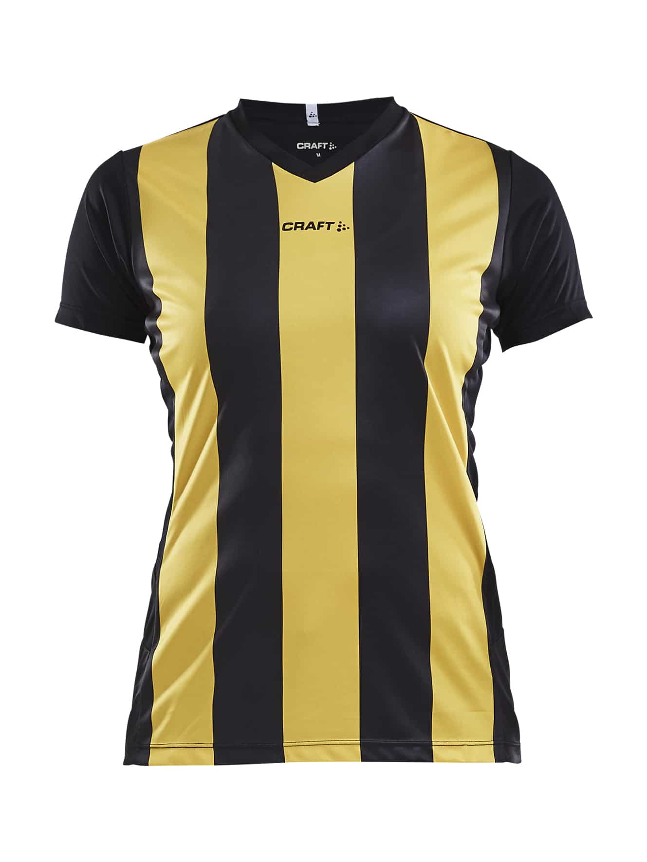 Craft - Progress Jersey Stripe Kvinder - Black/Sweden Yellow L