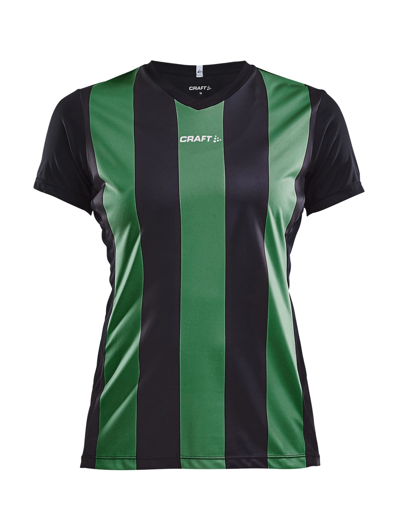 Craft - Progress Jersey Stripe Kvinder - Black/Team Green XL